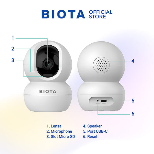 Cara Pasang BIOTA Smart Camera Indoor PTZ Lite dalam 10 Menit