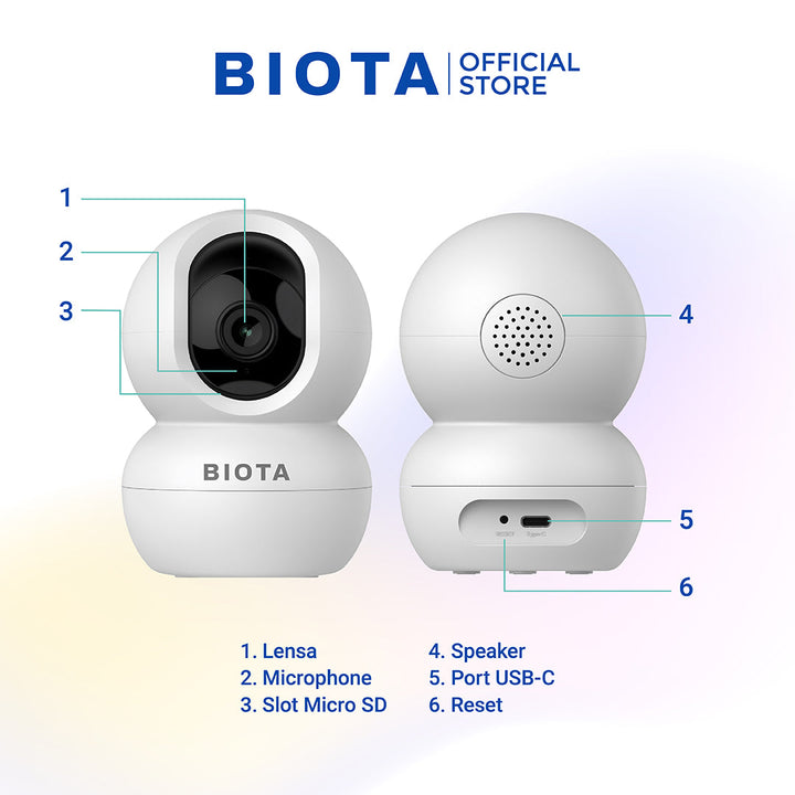 Cara Pasang BIOTA Smart Camera Indoor PTZ Lite dalam 10 Menit