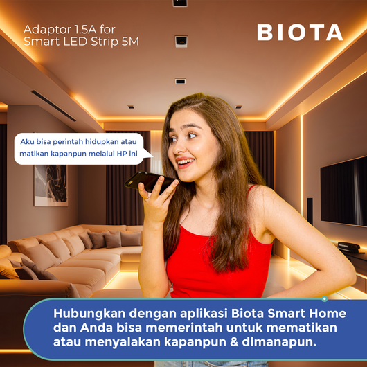 BIOTA Smart LED Strip 2M with Adaptor 1A & 1.5A
