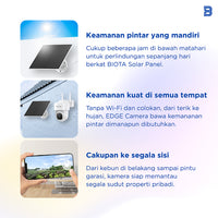 BIOTA Smart Camera Edge 4G + Solar Panel [Free Sim Card]