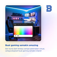 BIOTA Bundling Smart LED Strip - LED Strip 2M with Adaptor 1A lampu  emergency