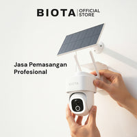 [Tanpa Sim Card] BIOTA Bundling Smart Camera Edge 4G PTZ + Solar Panel