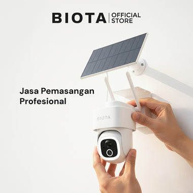 [Tanpa Sim Card] BIOTA Bundling Smart Camera Edge 4G PTZ + Solar Panel