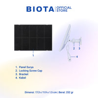 [Tanpa Sim Card] BIOTA Bundling Smart Camera Edge 4G PTZ + Solar Panel