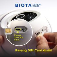 [Tanpa Sim Card] BIOTA Bundling Smart Camera Edge 4G PTZ + Solar Panel