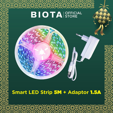 BIOTA Smart LED Strip 2M with Adaptor 1A & 1.5A