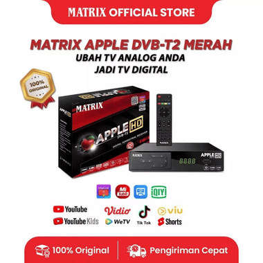 Matrix x BIOTA - Bundle Stadiumperience  - STB Apple Merah +  BIOTA TV Sync + Braket TV +  Antena HD 302 Indoor & Outdoor