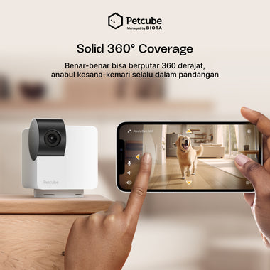 BIOTA X PETCUBE Cam 360 - Smart Pet Monitoring Camera 360 Derajat