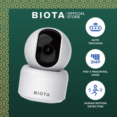 BIOTA HAMPERS LEBARAN - Paket 3 - Smart Camera Indoor Fixed + Smart Camera Indoor PTZ + Memory Card Sonic 32GB 2Pcs