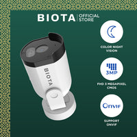 BIOTA HAMPERS LEBARAN - Paket 4 - Smart Camera Outdoor Fixed + Smart Camera Outdoor PTZ + Memory Card Sonic 32GB 2Pcs