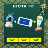 BIOTA HAMPERS LEBARAN - Paket 5 - Smart Baby Camera + Smart Baby Monitor +  [Free] Smart Light Bulb 9W