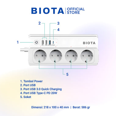 BIOTA PARCEL NATAL DAN TAHUN BARU - Paket 1 - Smart Doorbell Camera + Power Extention + Memory Card Sonic 32GB 1pcs