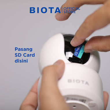 BIOTA PARCEL NATAL DAN TAHUN BARU - Paket 3 - Smart Camera Indoor Fixed + Smart Camera Indoor PTZ + Memory Card Sonic 32GB 2Pcs