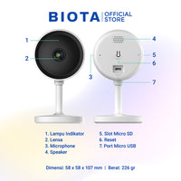 BIOTA PARCEL NATAL DAN TAHUN BARU - Paket 3 - Smart Camera Indoor Fixed + Smart Camera Indoor PTZ + Memory Card Sonic 32GB 2Pcs