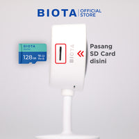BIOTA PARCEL NATAL DAN TAHUN BARU - Paket 3 - Smart Camera Indoor Fixed + Smart Camera Indoor PTZ + Memory Card Sonic 32GB 2Pcs