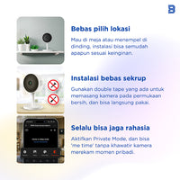 BIOTA PARCEL NATAL DAN TAHUN BARU - Paket 3 - Smart Camera Indoor Fixed + Smart Camera Indoor PTZ + Memory Card Sonic 32GB 2Pcs