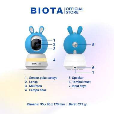 BIOTA PARCEL NATAL DAN TAHUN BARU - Paket 5 - Smart Baby Camera + Smart Baby Monitor +  [Free] Smart Light Bulb 9W