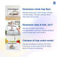 BIOTA PARCEL NATAL DAN TAHUN BARU - Paket 5 - Smart Baby Camera + Smart Baby Monitor +  [Free] Smart Light Bulb 9W