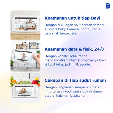 BIOTA PARCEL NATAL DAN TAHUN BARU - Paket 5 - Smart Baby Camera + Smart Baby Monitor +  [Free] Smart Light Bulb 9W