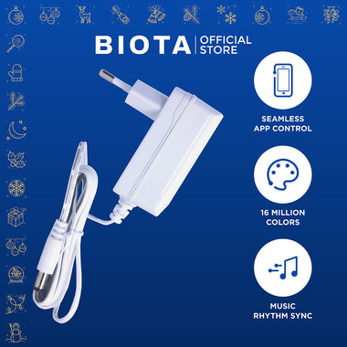 BIOTA PARCEL NATAL DAN TAHUN BARU - Paket 6 - Smart Pet Feeder + Smart Pet Water Fountain + Smart LED Strip 2M + Adaptor 1A for Smart LED Strip 7 Meter