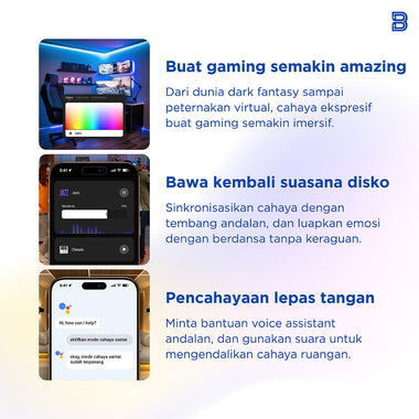 BIOTA PARCEL NATAL DAN TAHUN BARU - Paket 6 - Smart Pet Feeder + Smart Pet Water Fountain + Smart LED Strip 2M + Adaptor 1A for Smart LED Strip 7 Meter