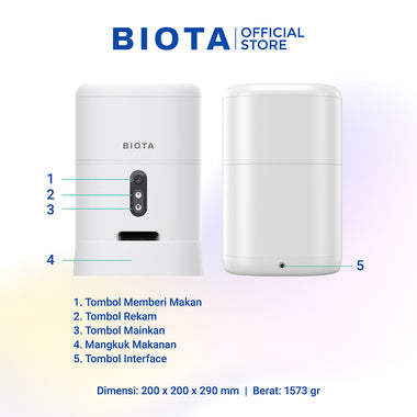 BIOTA PARCEL NATAL DAN TAHUN BARU - Paket 6 - Smart Pet Feeder + Smart Pet Water Fountain + Smart LED Strip 2M + Adaptor 1A for Smart LED Strip 7 Meter