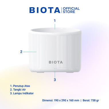 BIOTA PARCEL NATAL DAN TAHUN BARU - Paket 6 - Smart Pet Feeder + Smart Pet Water Fountain + Smart LED Strip 2M + Adaptor 1A for Smart LED Strip 7 Meter