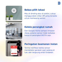 BIOTA PARCEL NATAL DAN TAHUN BARU - Paket 7 - Smart Door Sensor + Smart Motion Sensor + Smart Siren + Smart Universal IR Remote