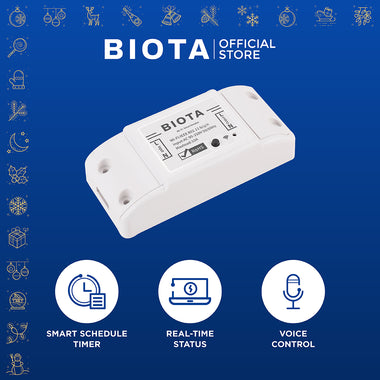 BIOTA PARCEL NATAL DAN TAHUN BARU - Paket 8 - Smart Breaker + Smart Plug Round + Smart Power Strip Extension