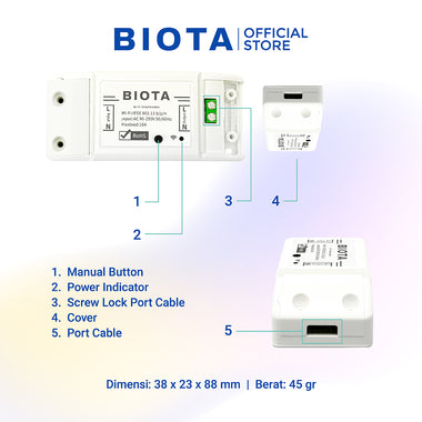 BIOTA PARCEL NATAL DAN TAHUN BARU - Paket 8 - Smart Breaker + Smart Plug Round + Smart Power Strip Extension