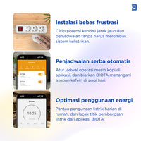 BIOTA PARCEL NATAL DAN TAHUN BARU - Paket 8 - Smart Breaker + Smart Plug Round + Smart Power Strip Extension