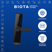 BIOTA PARCEL NATAL DAN TAHUN BARU - Paket 9 - Smart Door Lock Plus + Smart Wall Switch 1 Gang White + 2 Gang White + 3 Gang White + [Free] Smart Wall Socket White