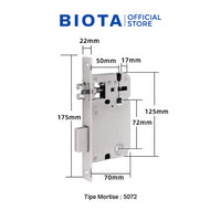 BIOTA PARCEL NATAL DAN TAHUN BARU - Paket 9 - Smart Door Lock Plus + Smart Wall Switch 1 Gang White + 2 Gang White + 3 Gang White + [Free] Smart Wall Socket White