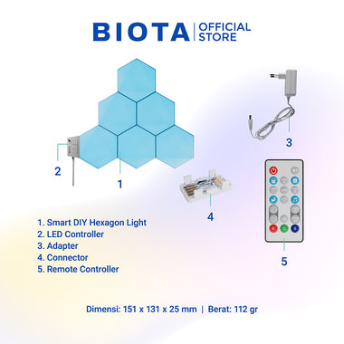 BIOTA Smart Hexagonal Light