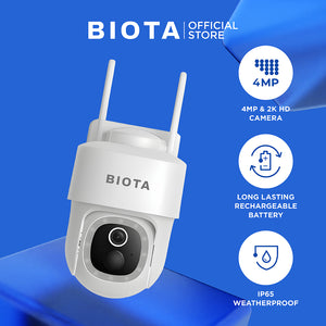 BIOTA Smart Camera Edge 4G + Solar Panel [Free Sim Card]