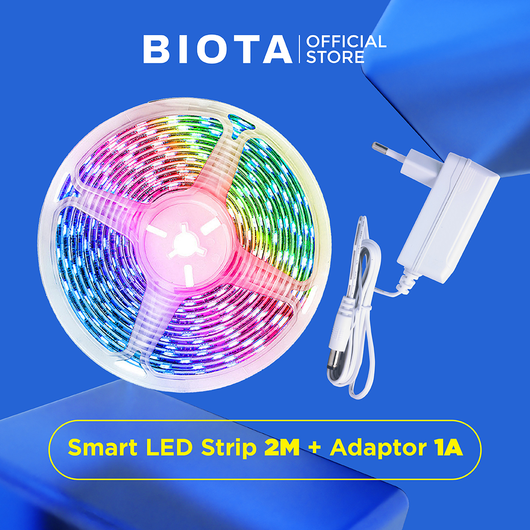 lampu led strip dan adaptor