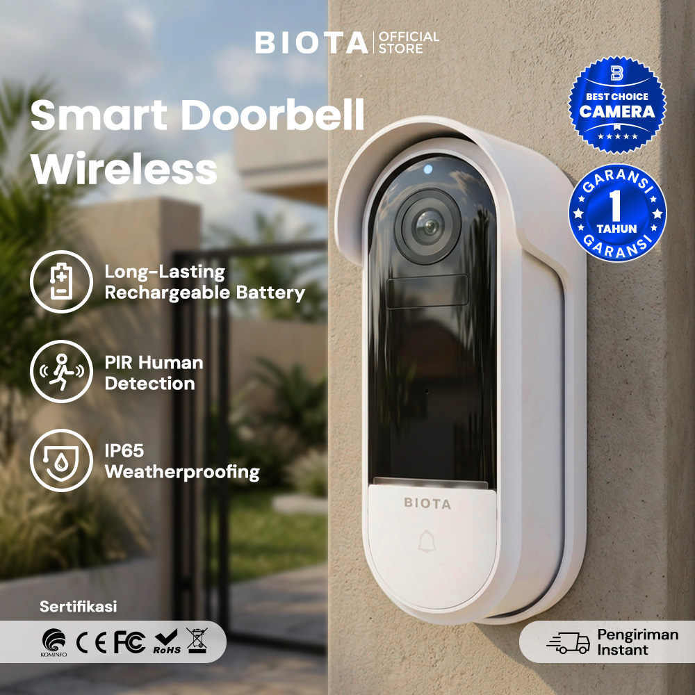 BIOTA Smart Doorbell Wireless Camera - Image 1