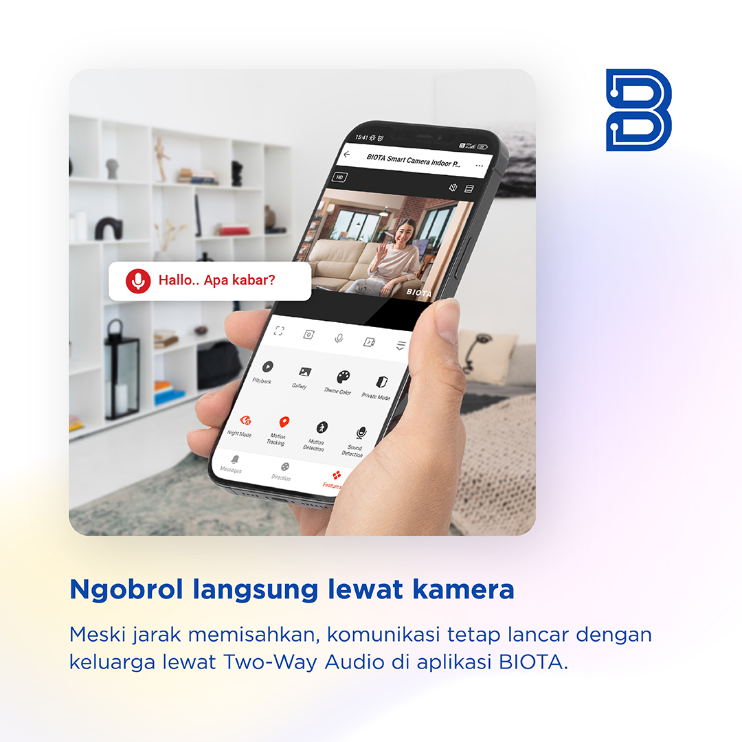 BIOTA Smart Home Wifi Camera Indoor PTZ Lite Version - Image 5