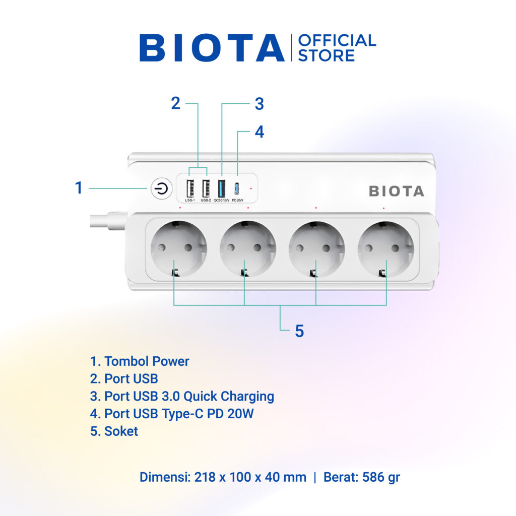 BIOTA Smart Power Strip Extension