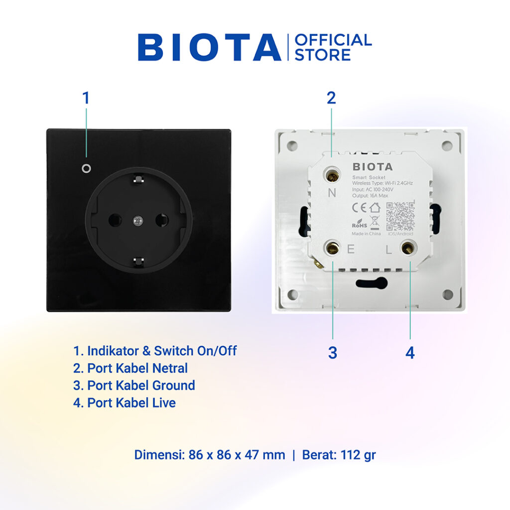 BIOTA Smart Wall Socket EU / Universal