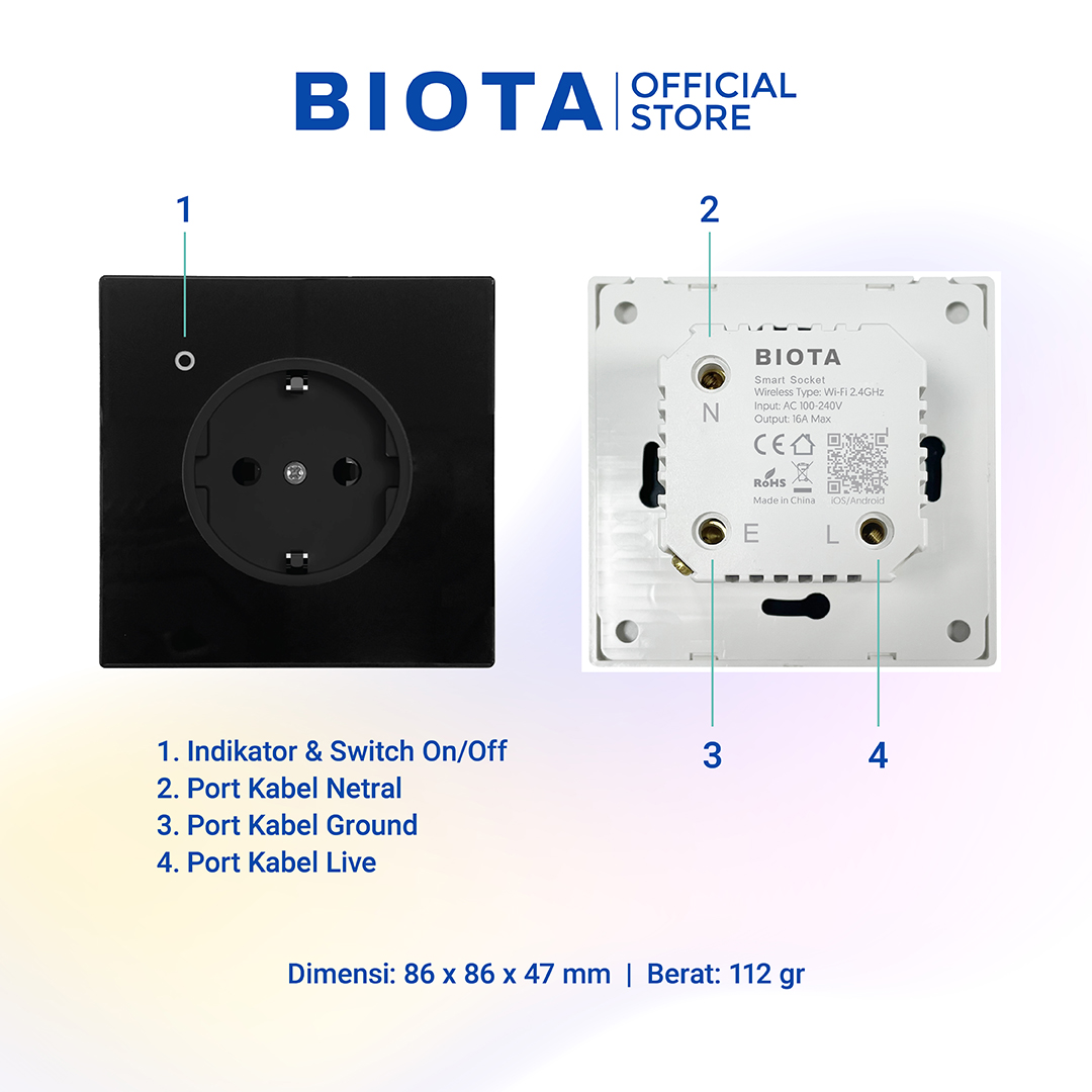 BIOTA Smart Wall Socket EU / Universal - Image 5