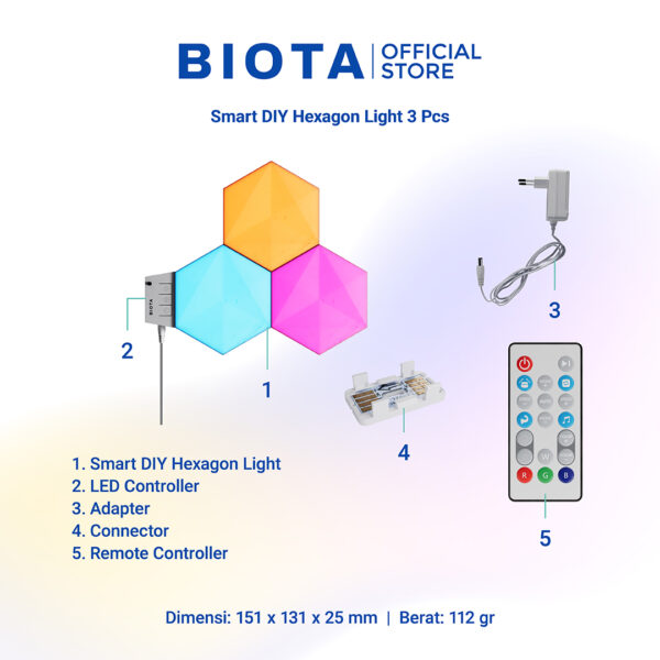 BIOTA Smart DIY Hexagon Light