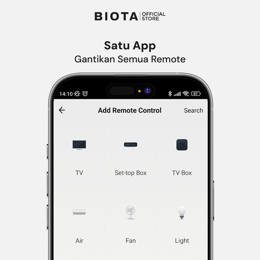 BIOTA Universal IR Remote