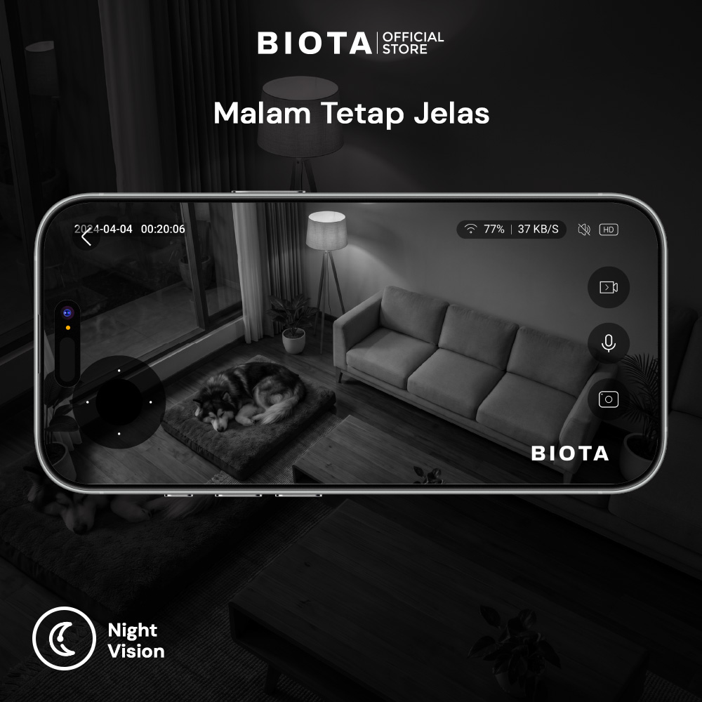 BIOTA Smart Home Wifi Camera Indoor PTZ Lite+