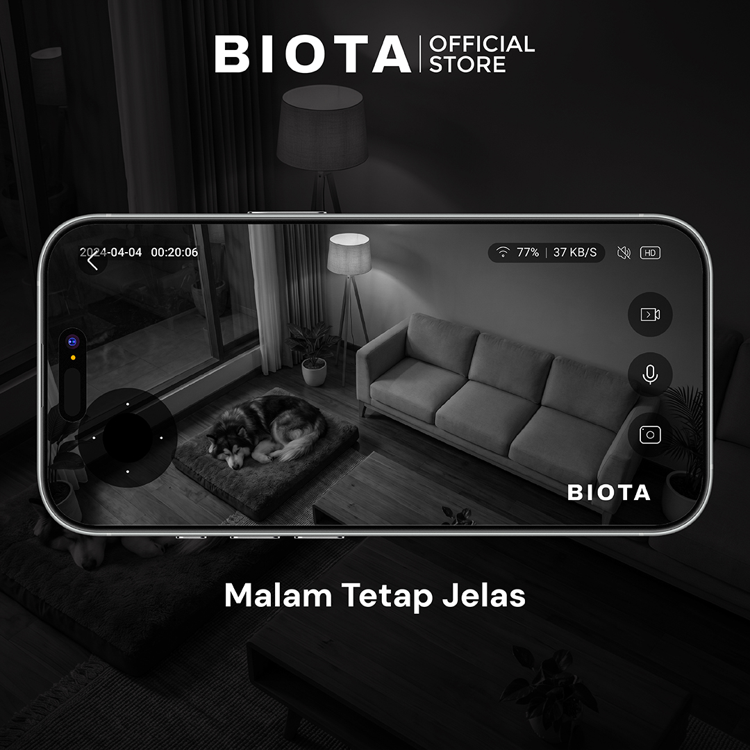 BIOTA Smart Home Wifi Camera Indoor PTZ Lite+ LAN - Image 9