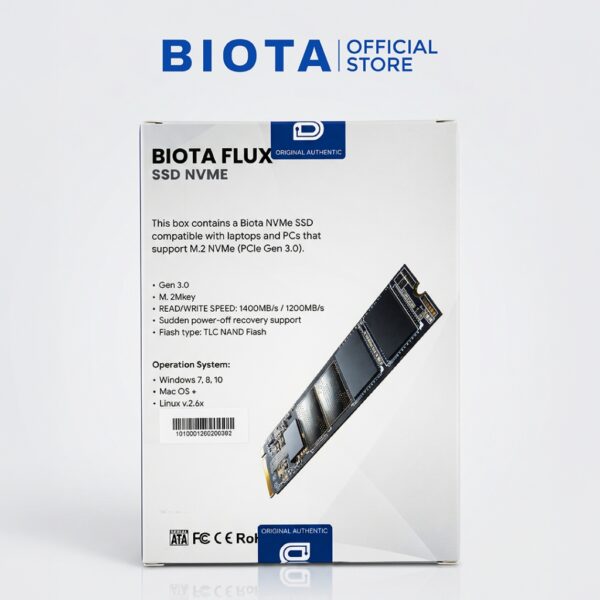 Biota SSD Flux NVMe M.2 PCIe Gen3 x4